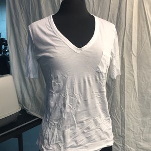 Cotton v neck tee